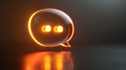 Poster - A speech bubble, indicating chat or messaging.