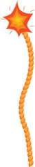 Poster - Burning fuse sparking, creating a bright orange glow