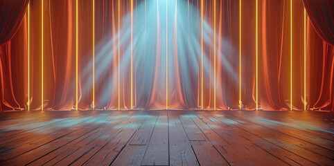 Aufkleber - Stand up stage backdrop.