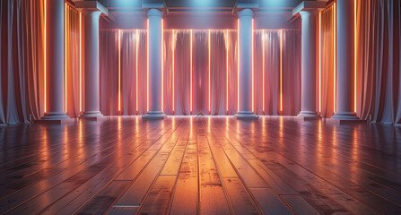 Aufkleber - Stand up stage backdrop.