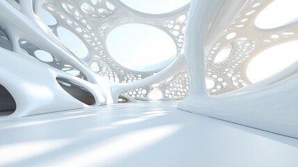 Poster - 3D illustration of contemporary architectural structure