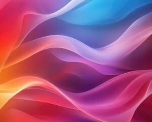 Poster - Vibrant abstract backdrop featuring a smooth gradient