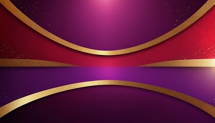 Aufkleber - purple red background with gold wave design Abstract elegant blue luxury background with gold line. Modern futuristic background . Can be design for landing page, book covers, brochures, flyers, magaz
