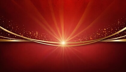 Wall Mural - abstract red background with gold wave design  A red and gold wave patterned background with a red and gold color scheme. 8