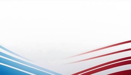 Aufkleber - white background with red and blue wave design Abstract blue black red and white papercut background with blank space design,