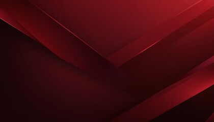 Aufkleber - Abstract red geometric with black wave triangles overlapping layer paper cut style background.5