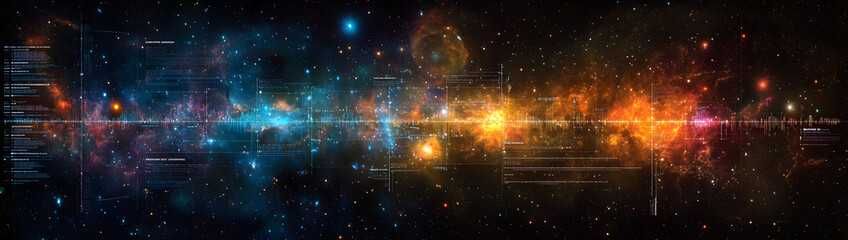 Wall Mural - exploring the cosmic timeline a comprehensive visual guide to the universe's history and major event