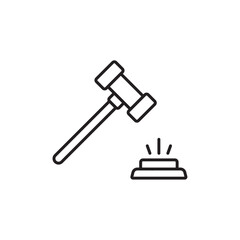 Poster - Auction icon web design in vector