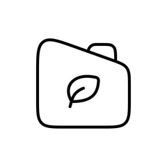 Poster - Biofuel canister icon web design in vector