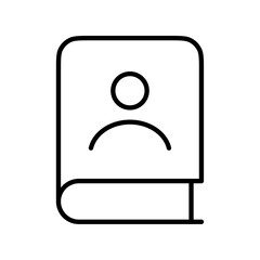 Poster - Biography icon web design in vector
