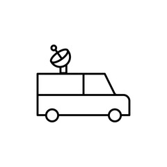 Aufkleber - Broadcast van icon web design in vector