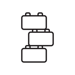 Poster - Building toy icon web design in vector