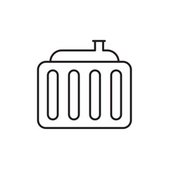 Aufkleber - Car radiator Icon web design in vector