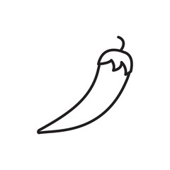 Poster - Chilli pepper icon web design in vector