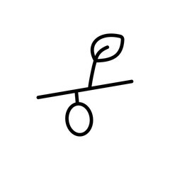 Poster - Cocoon icon web design in vector