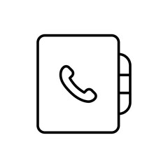 Poster - Contact book icon web design in vector
