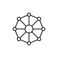 Aufkleber - Dependency icon web design in vector