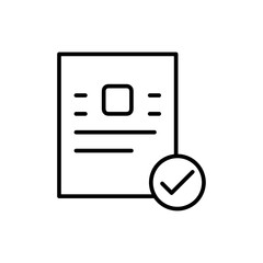 Poster - Document verification icon web design in vector