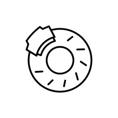 Aufkleber - Disk brake icon web design in vector