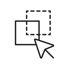 Poster - Drag and drop icon web design in vector