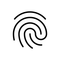 Poster - Fingerprint icon web design in vector