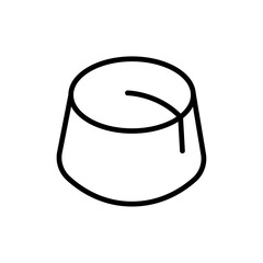 Poster - Fez hat icon web design in vector