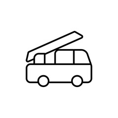 Poster - Fire truck icon web design in vector