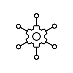 Poster - Frameworks icon web design in vector