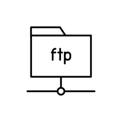 Poster - FTP icon web design in vector