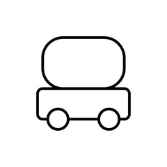 Aufkleber - Fuel truck icon web design in vector