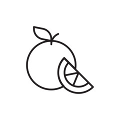 Poster - Grapefruit icon web design in vector