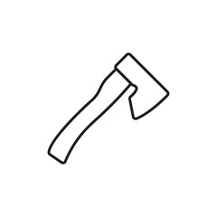 Aufkleber - Hatchet icon web design in vector