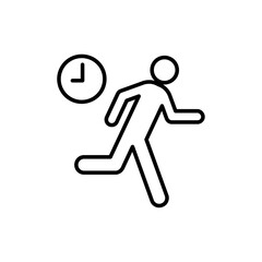 Poster - Late icon web design in vector