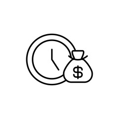 Aufkleber - Long term investment icon web design in vector