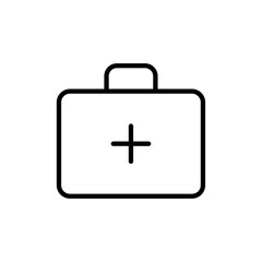 Poster - Medical aid kit icon web design in vector