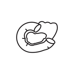 Poster - pancreas icon web design in vector