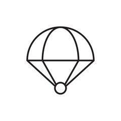 Poster - Parachute icon web design in vector