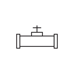 Poster - Pipe valve icon web design in vector