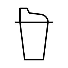 Poster - Protein shake icon web design in vector