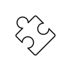 Aufkleber - Puzzle icon web design in vector