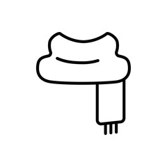 Poster - Scarf icon web design in vector