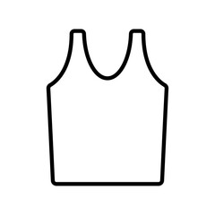 Poster - Sleeveless shirt icon web design in vector