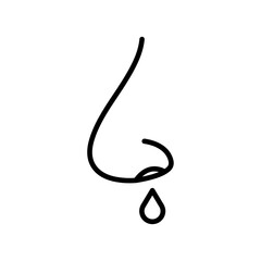 Aufkleber - Stuffy nose icon web design in vector