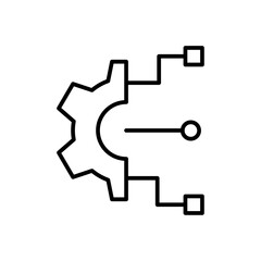Poster - Technology icon web design in vector