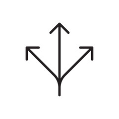 Aufkleber - Three directions icon web design in vector