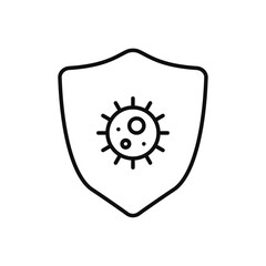 Poster - Virus protection shield icon web design in vector
