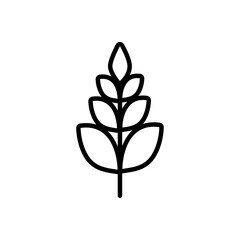 Aufkleber - Wheat grain icon web design in vector