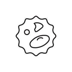 Poster - White blood cell icon web design in vector