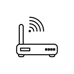 Poster - Wifi modem icon web design in vector