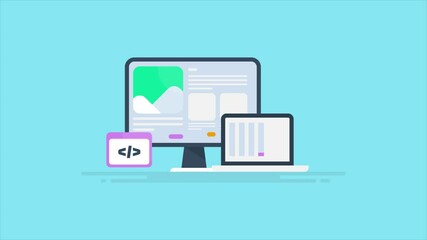 Install tracking script on website, data analytics and performance report on digital screen. Tracking analytics technology concept.